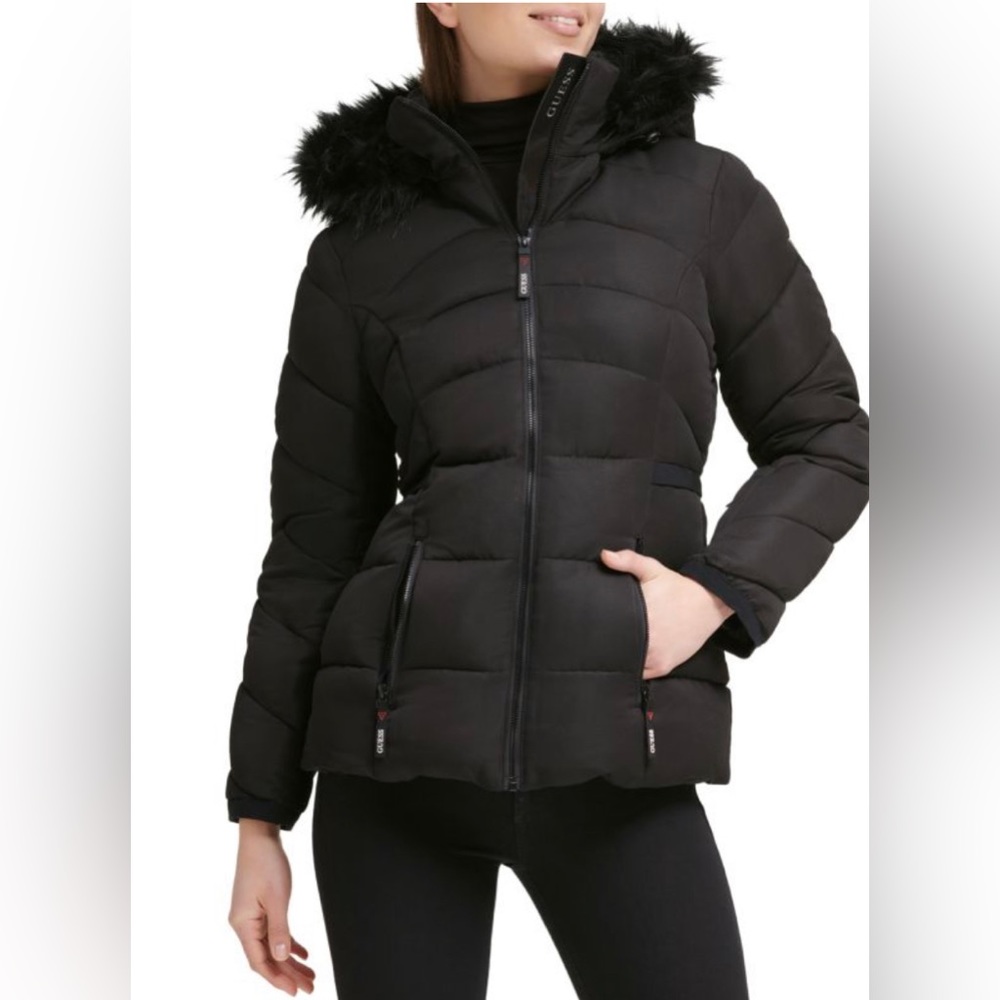 Guess Black Ski & Snow Jacket